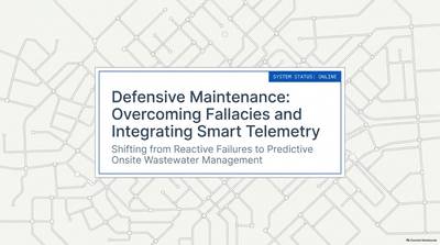 Defensive Septic Maintenance: Shifting from Reactive Failures to Predictive Care